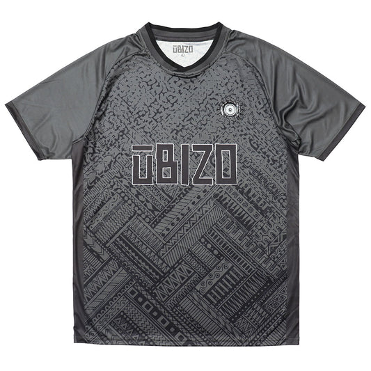 Geometric Football Shirt Charcoal